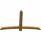 Ekena Millwork Bellingham Rough Sawn Timber Gable Bracket, Western Red Cedar, 60"W x 38"H x 2"D x 4"F, 15/12 Pitch GBW060X38X0204BEL00RWR - alternate 3